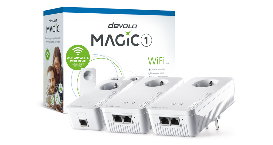 devolo Magic 1: Mesh-WiFi και Powerline με ταχύτητες έως και 1.200 Mbps devolo Magic 1: Mesh-WiFi και Powerline με ταχύτητες έως και 1.200 Mbps