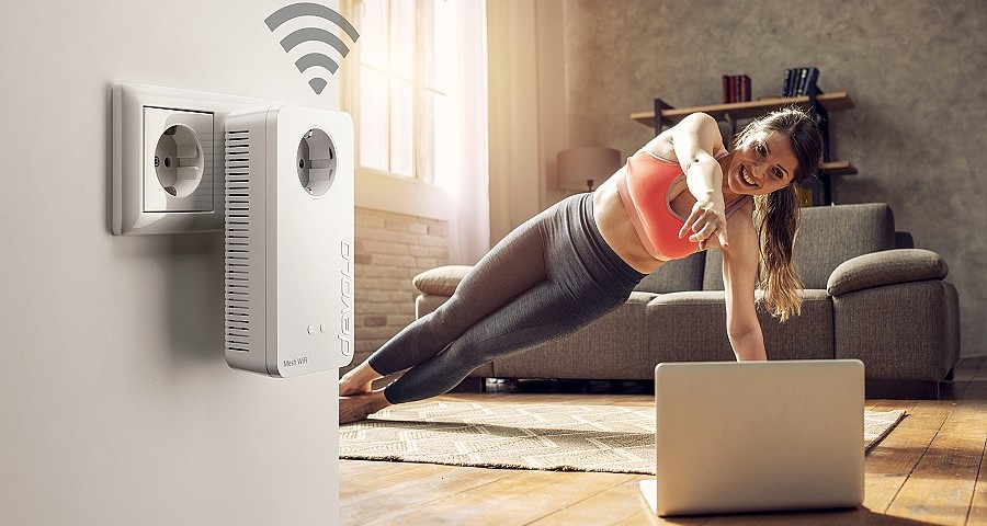 Το γυμναστήριο στο σπίτι απαιτεί ισχυρό WiFi Το γυμναστήριο στο σπίτι απαιτεί ισχυρό WiFi